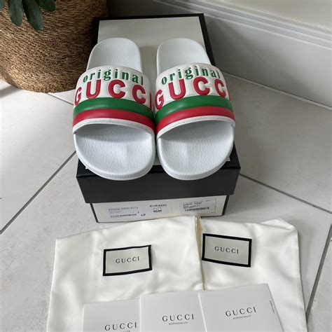 men's gucci slides size 8